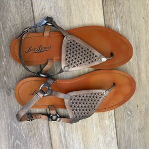 Lucky Brand Tan Woven Sandals